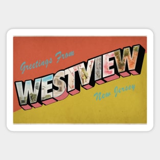 Westview Vintage Postcard Magnet